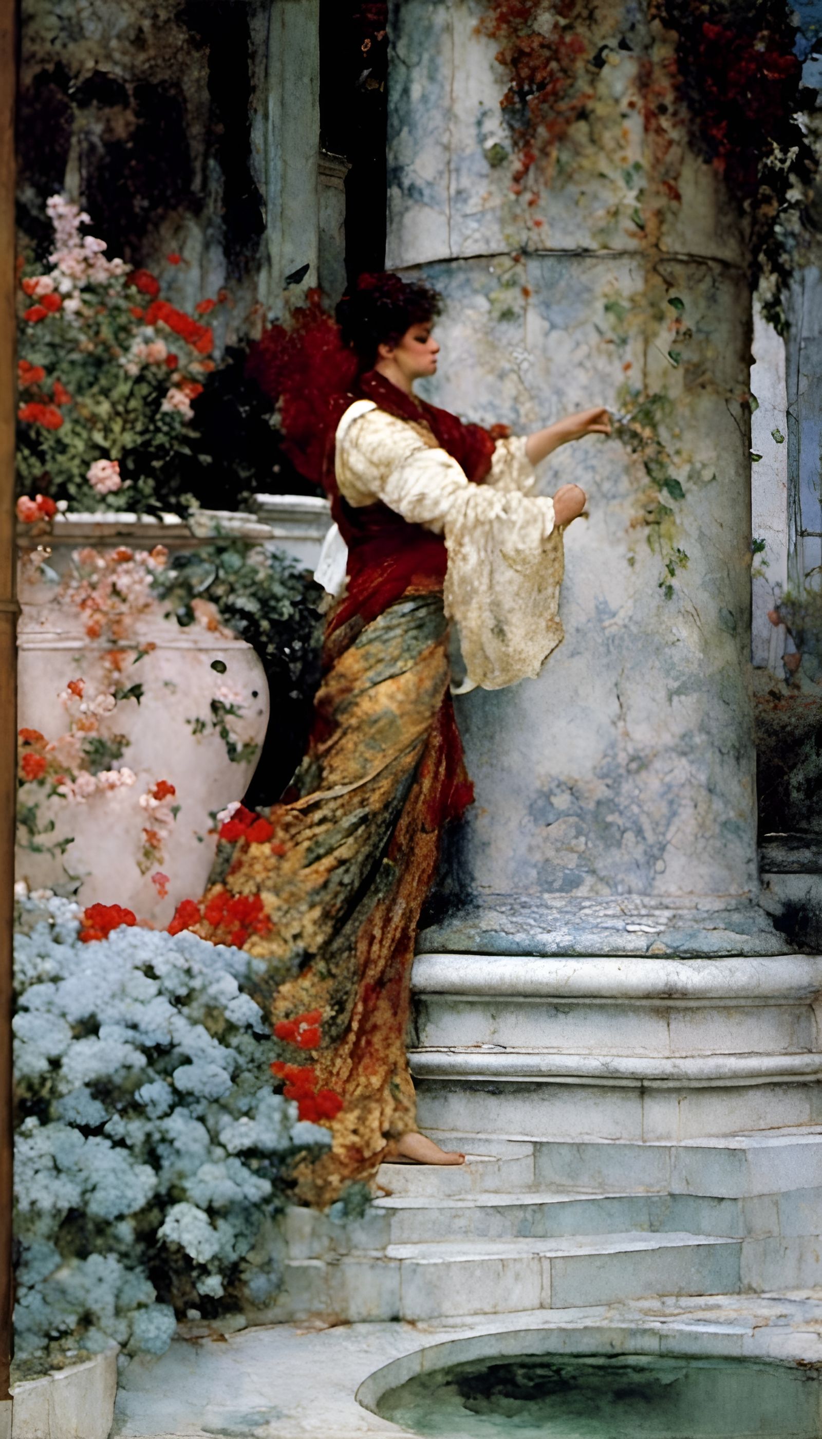 "Spring" 1894, in the style of Sir Lawrence Alma Tadema, Dut...