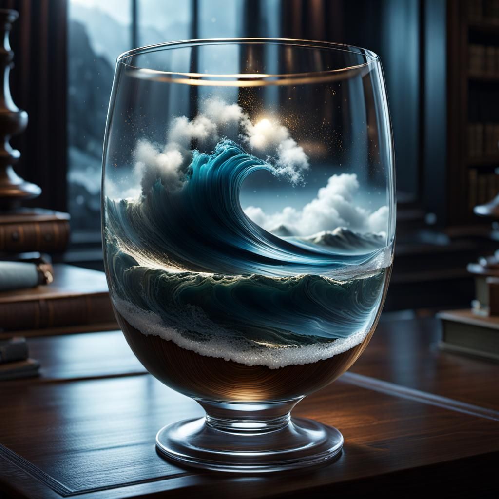 storm in a glass   by @BM