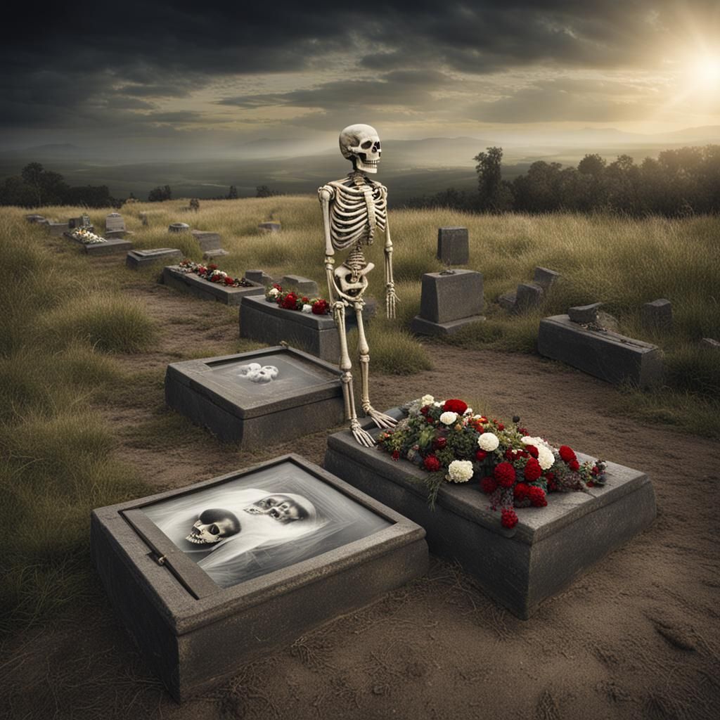 How does a person communicate with the dead using pictures?