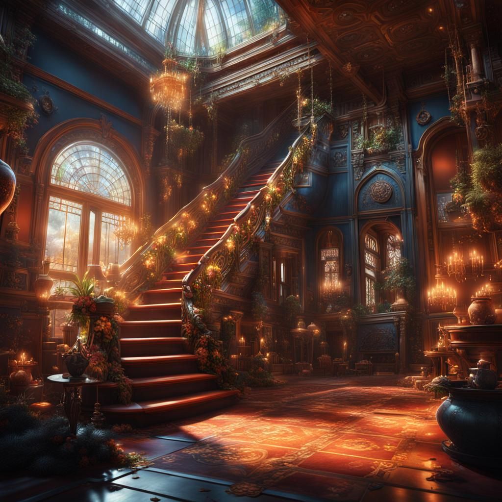 shiny indoor house