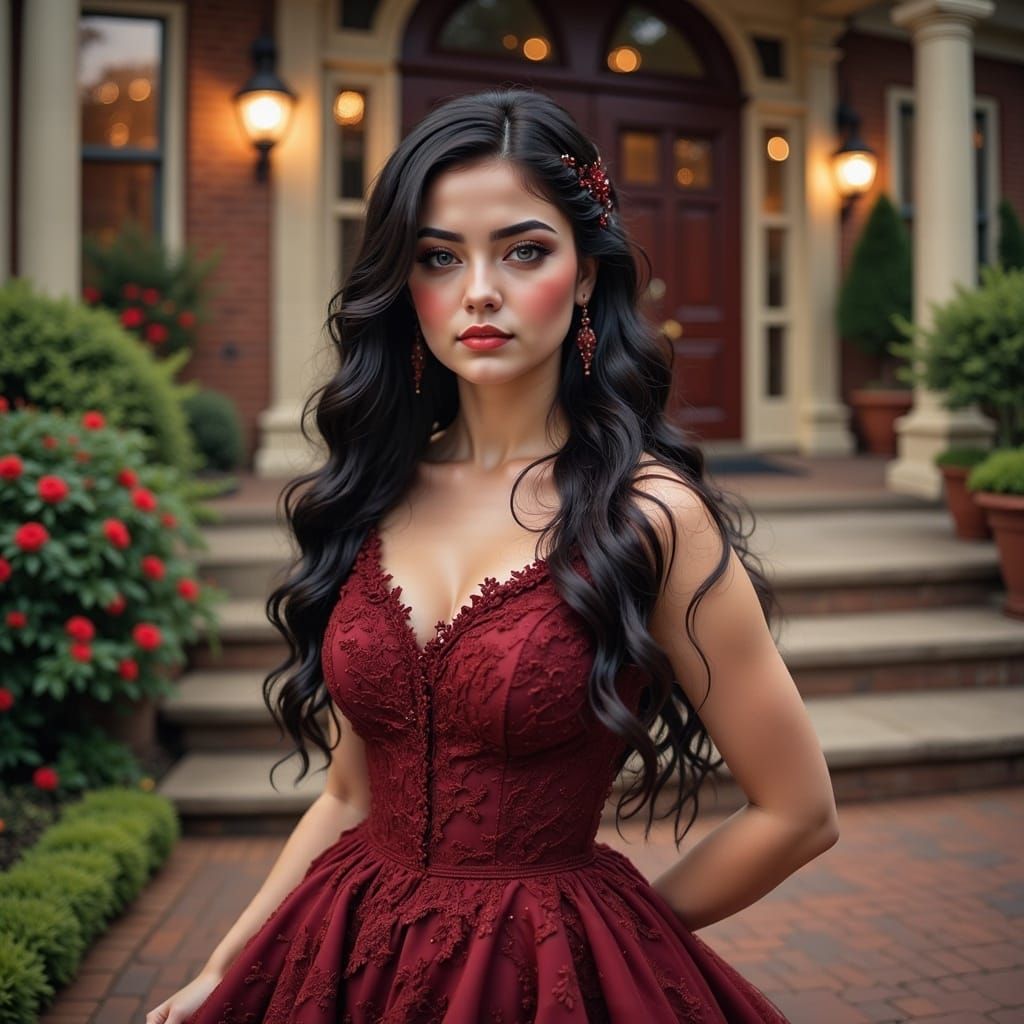 <lora:Pretty Portraits:1.0> A pretty 16 year old girl who is...