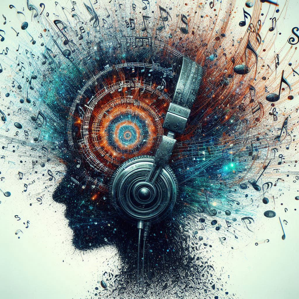 double exposure beautiful fantasy DALL-E 3 portrait landscape..