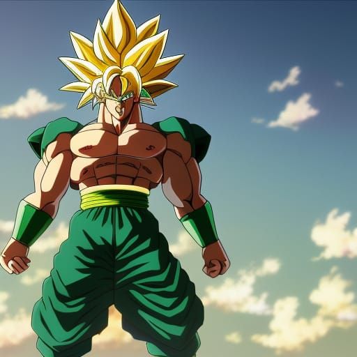 Broly from dragon ball z - AI Generated Artwork - NightCafe Creator