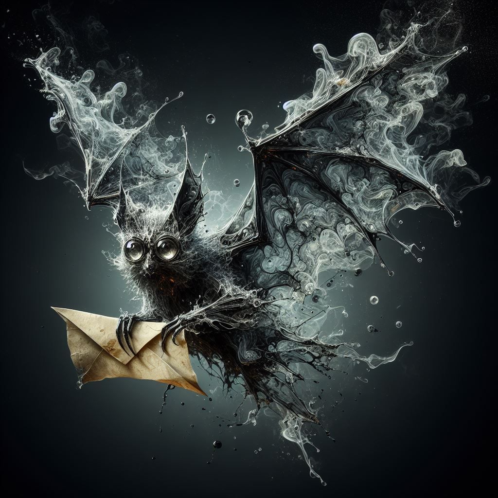 Ghost Bat Delivering Mail