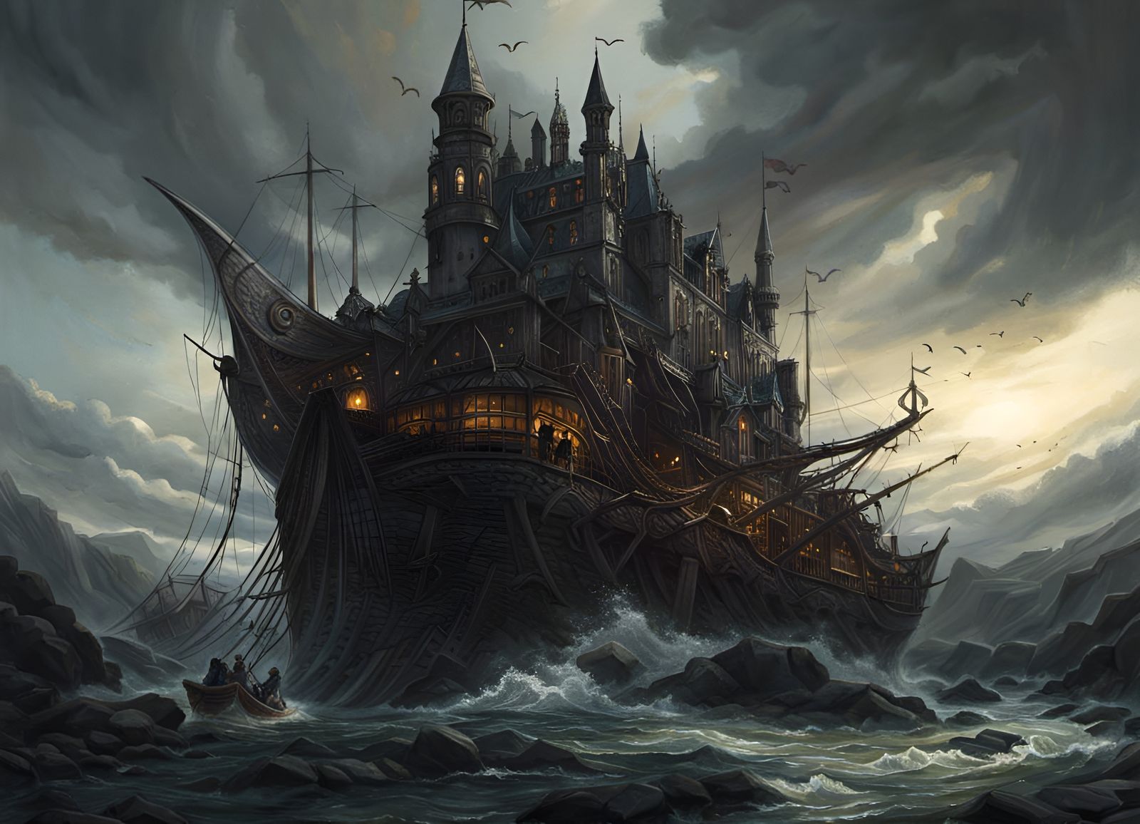 Home Away From Home: Castle Built On a Ship Will Travel  by @Tallameia