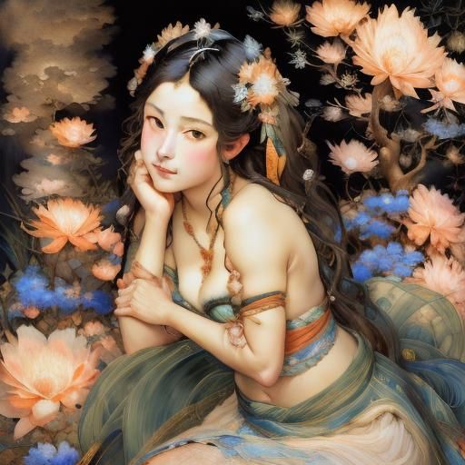 <lora:Waves:1.0> Photograph by: Pino Daeni | Anna Dittmann | wide-stance | François Boucher | George Catlin | Ana Paula | Hoppe Heywood Sumn...