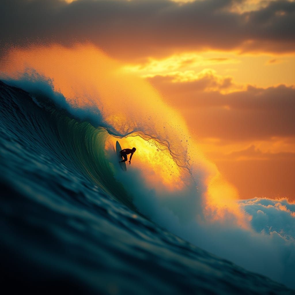 Ocean Surfing  by @Brenda Ader