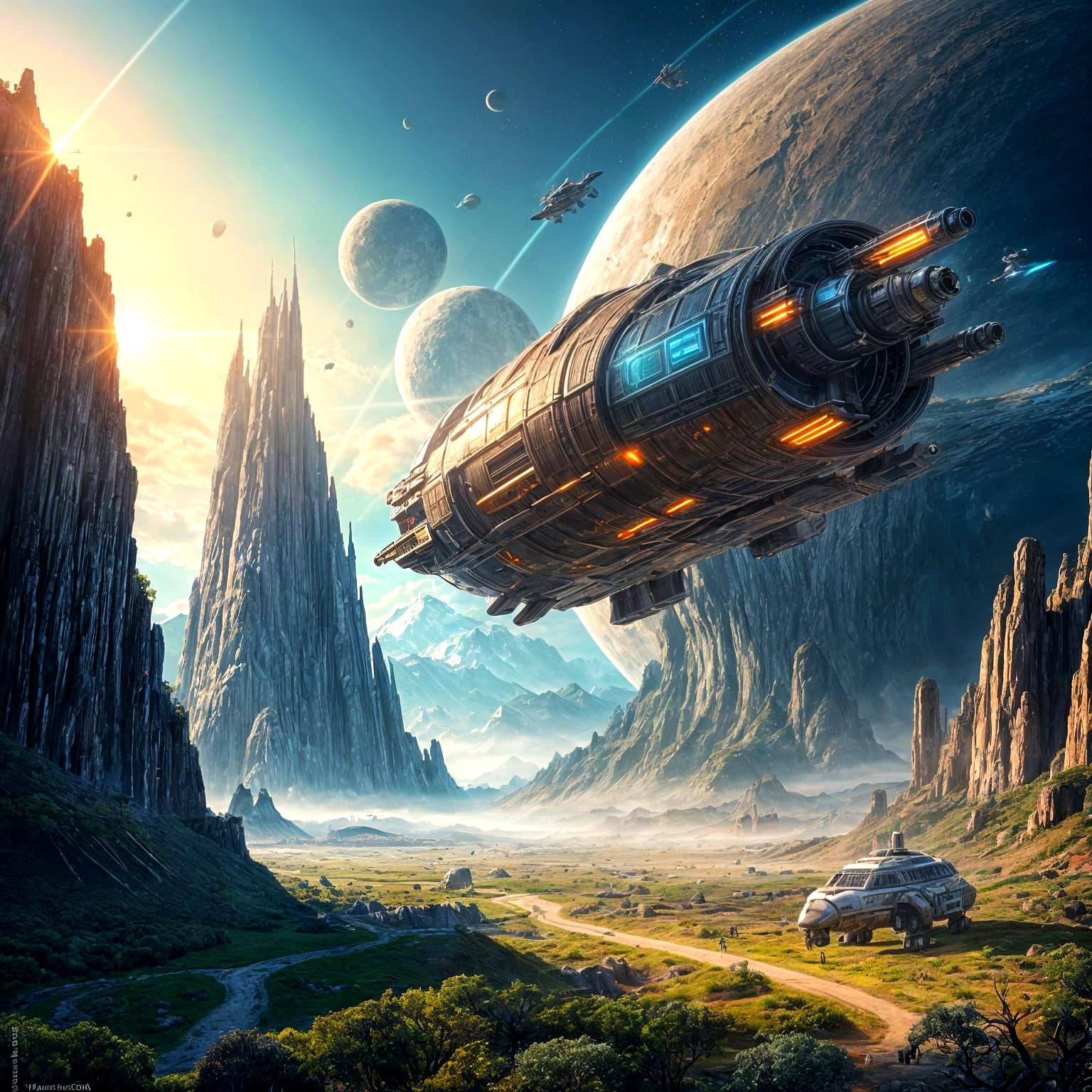 An alien landscape.  by @Shuttleskipper