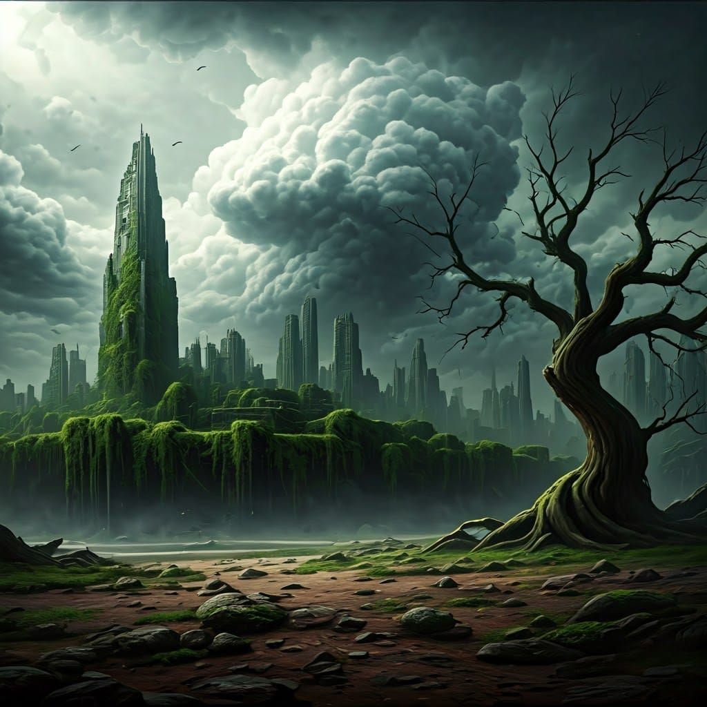 Post-Apocalyptic Wasteland: Matte Painting Landscape