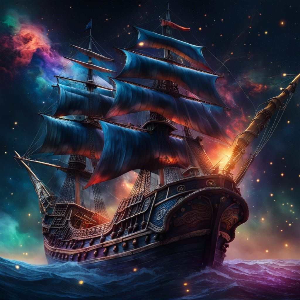 sailing towards the galaxy - NTT#553  by @dongieverse