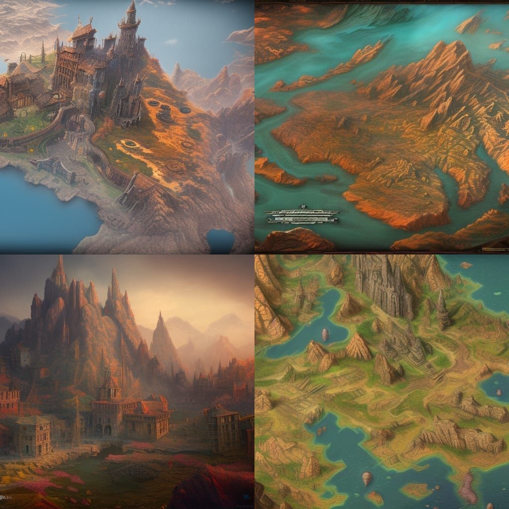 Fantasy maps AI Generated Artwork - NKfi4jIsuUPM2nwLUjBa Grid