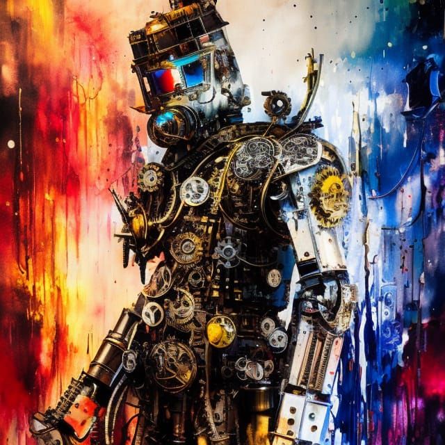 The Coggear warrior  by @Sine