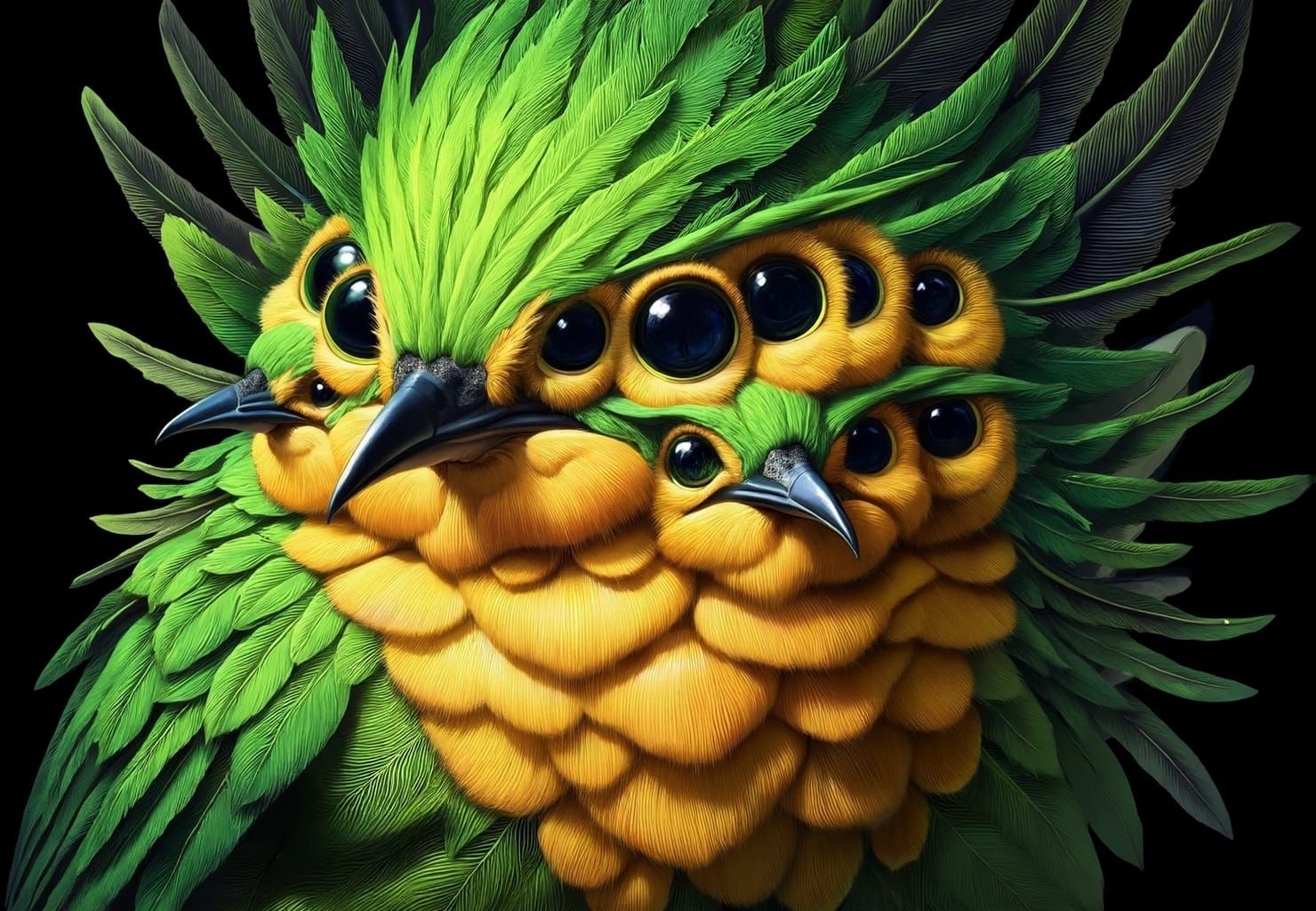 Surreal Siamese Twin Canary II