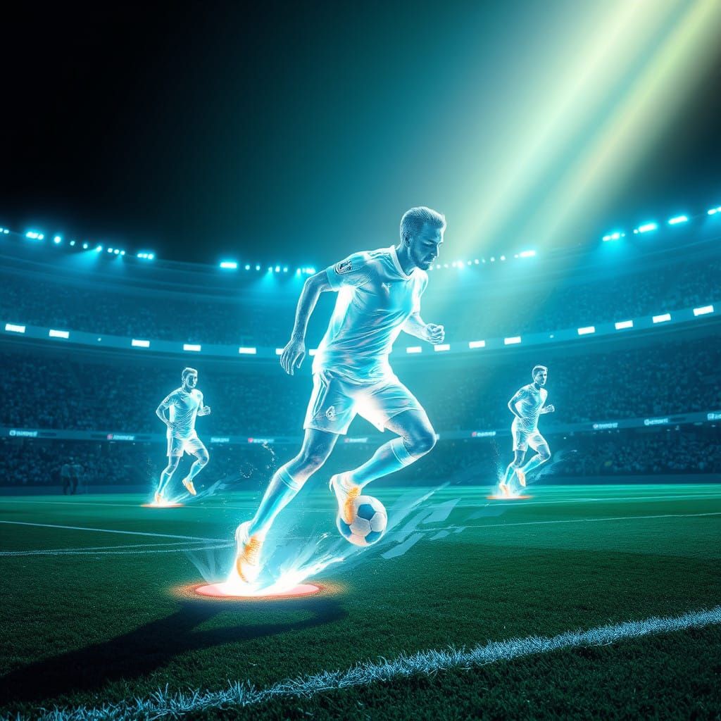 Futuristic Soccer Match  by @Sebastian