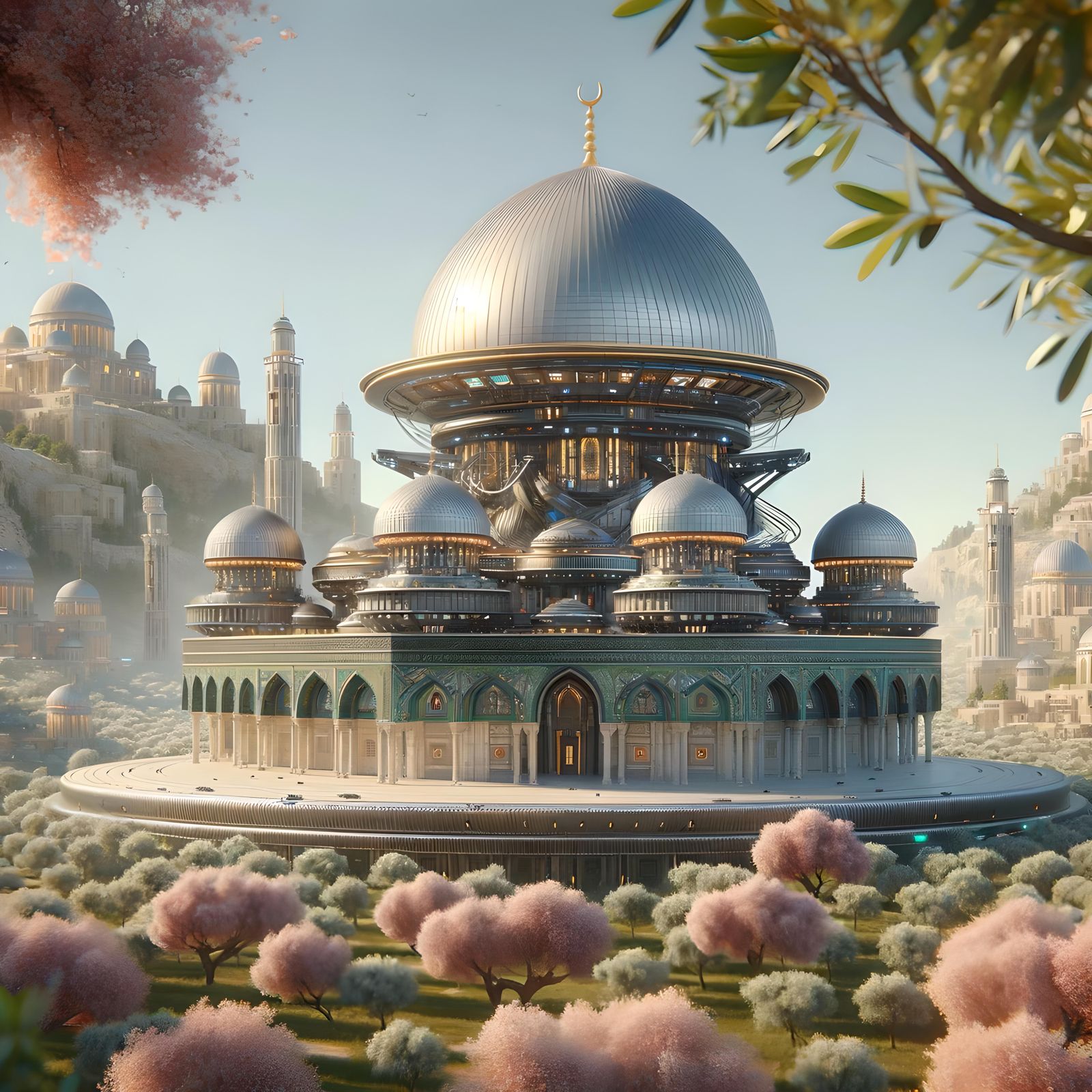 Al Aqsa Mosque, a Futuristic approach in digital artwork
