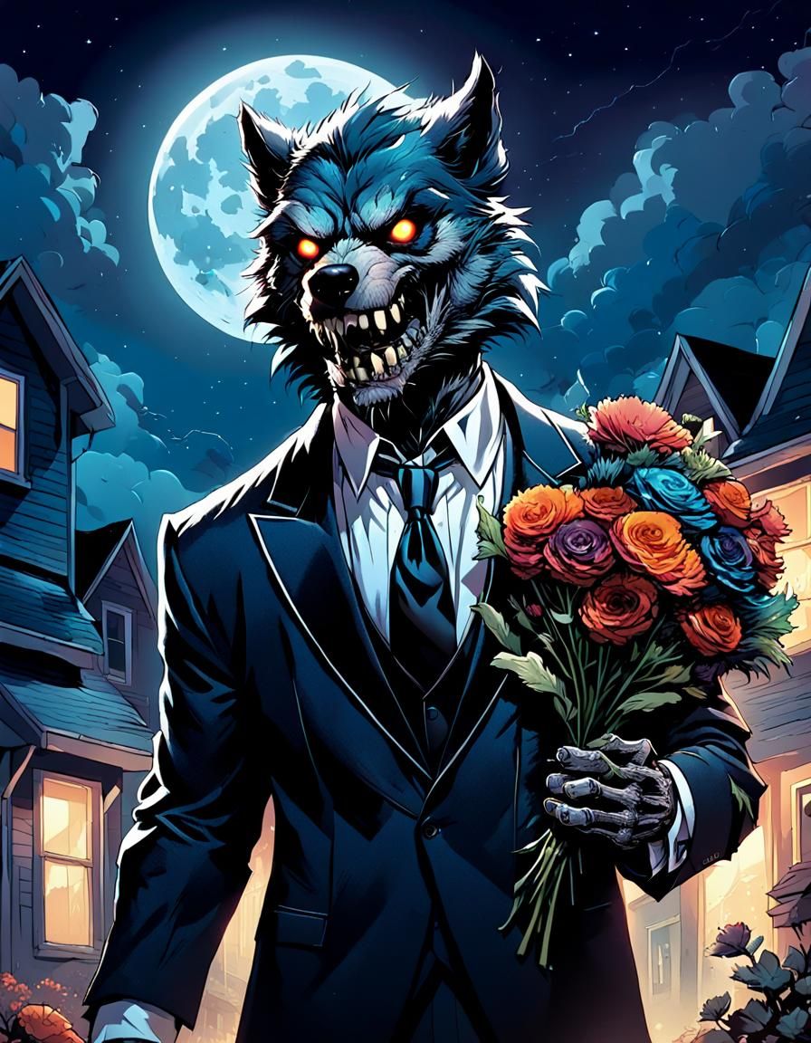 When your school dance falls on a full moon, and your date happens to be a werewolf...  by @Mister