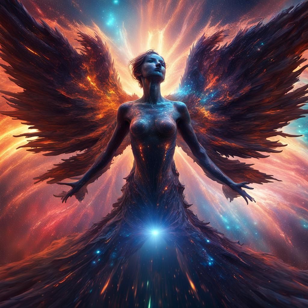 Fallen Angel - AI Generated Artwork - NightCafe Creator