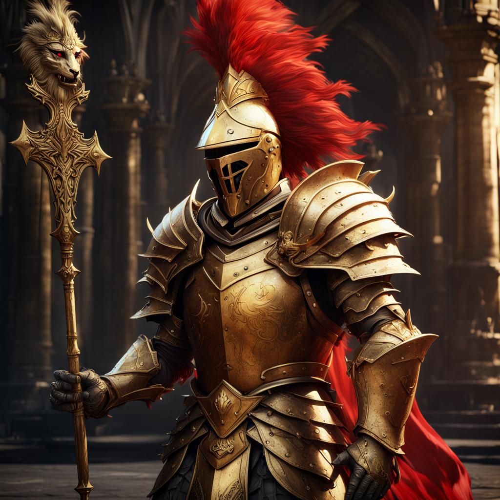 Ornstein, Golden Knight with Lion Helmet