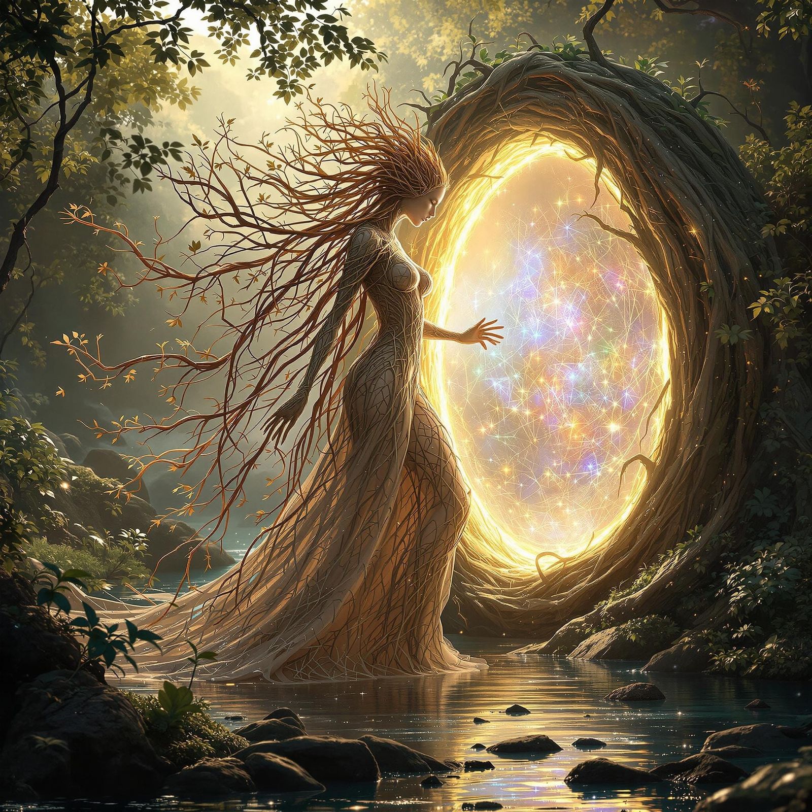 Ethereal Guardian of the Riverbank