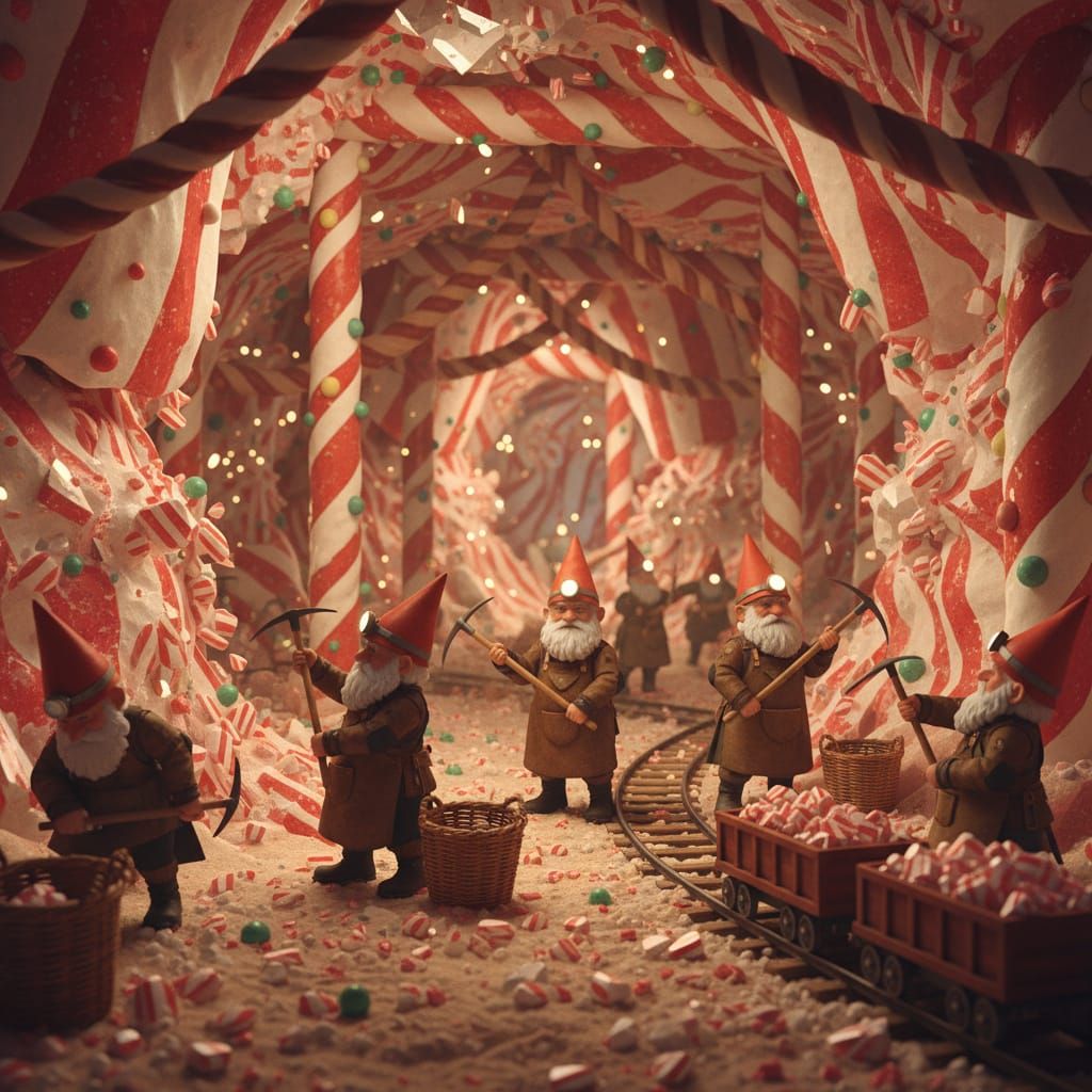 The candy mines  by @ArtByAj