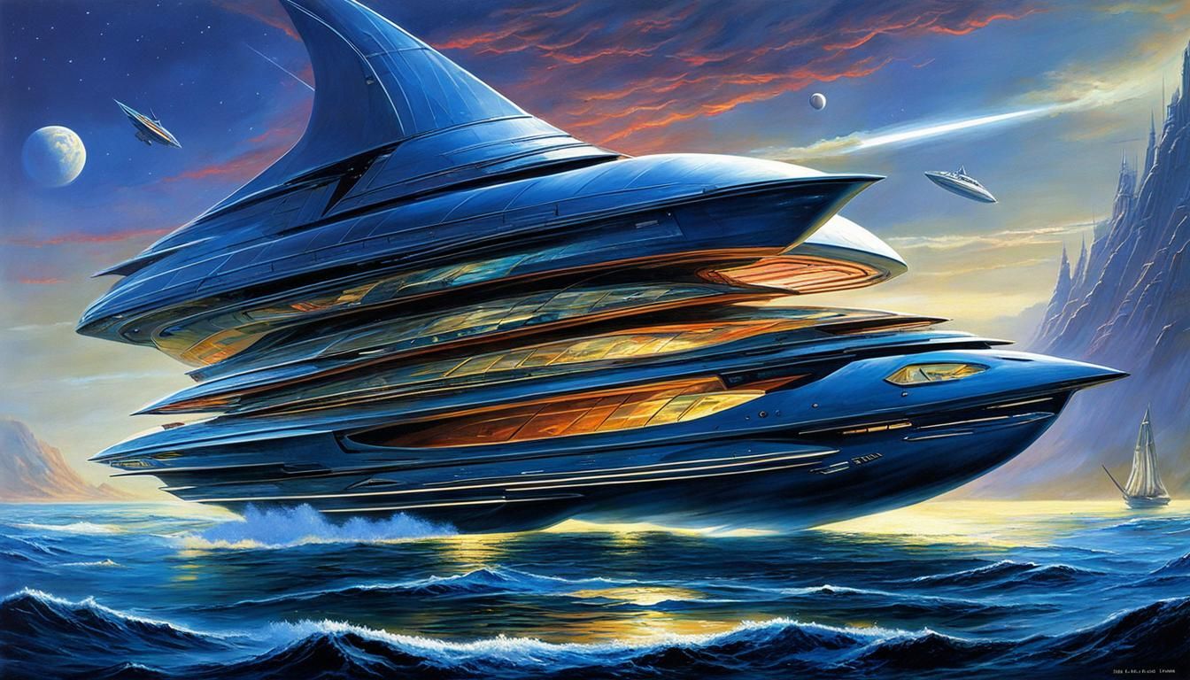 futuristic, Unconventional Boats