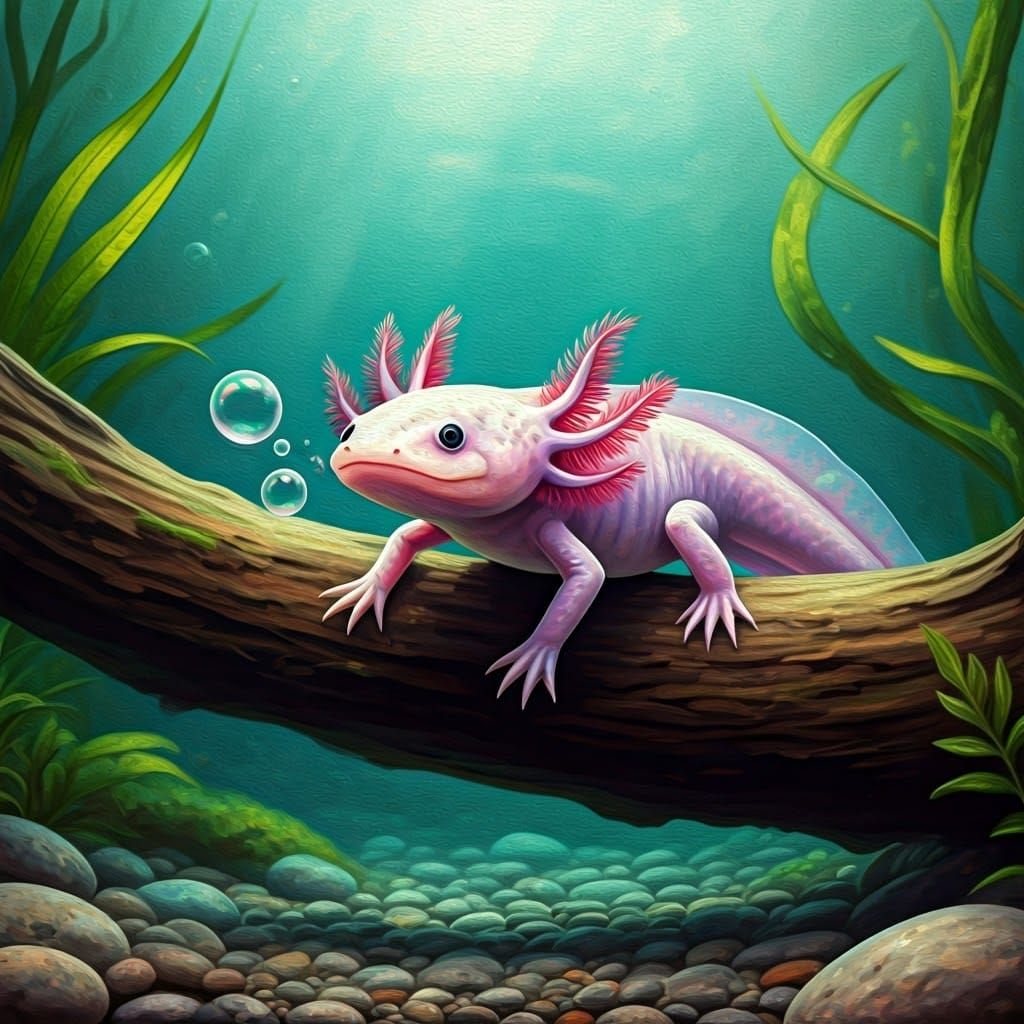 Axolotl's Gaze  by @Pavel