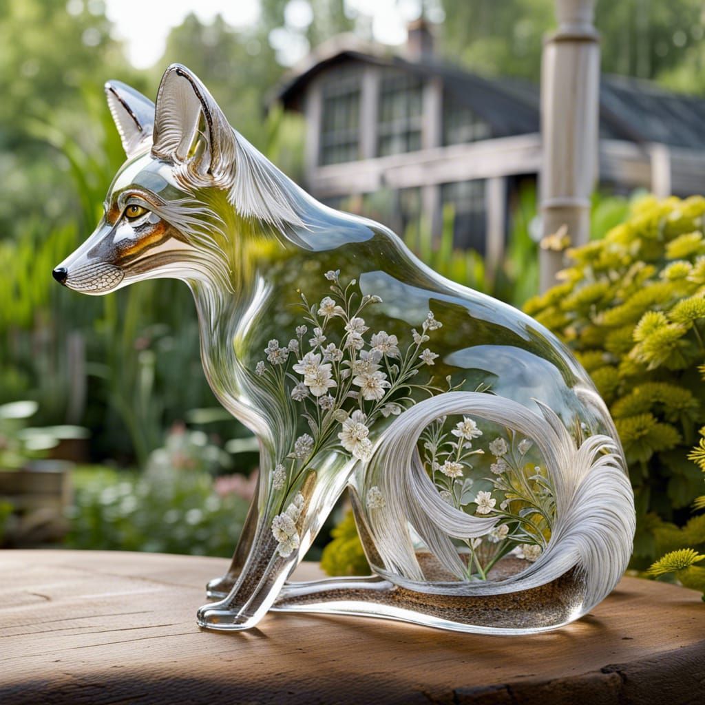 Glass Fox  by @3DS