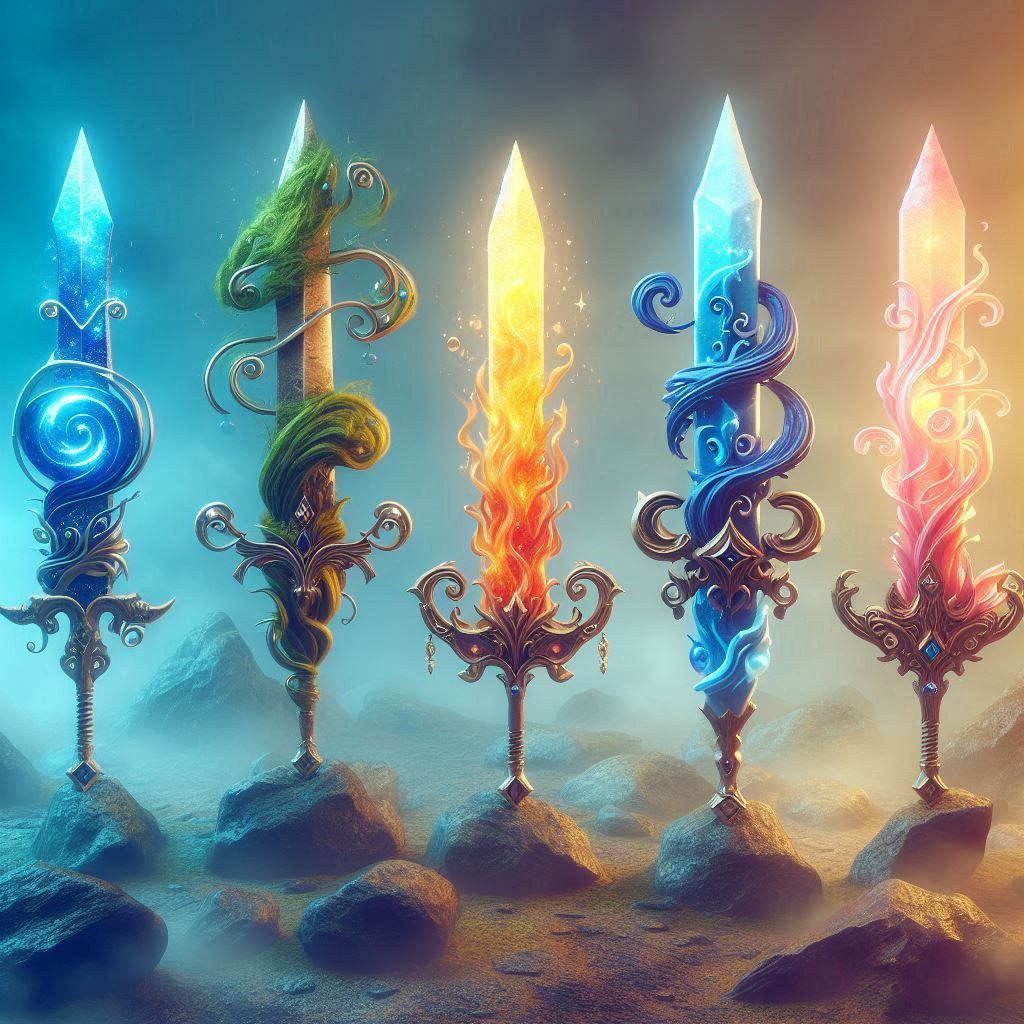 Elemental swords