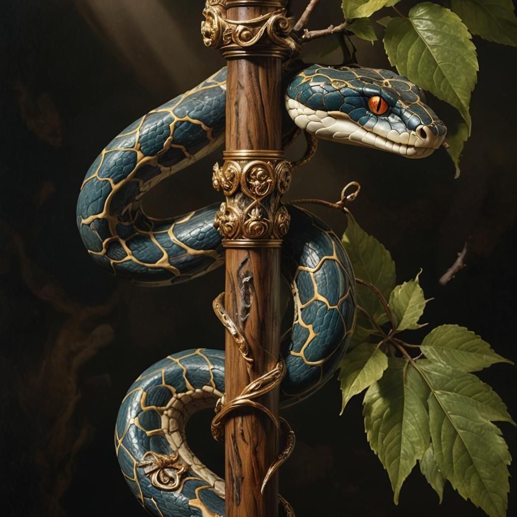 Rod of asclepius   by @Kuiken