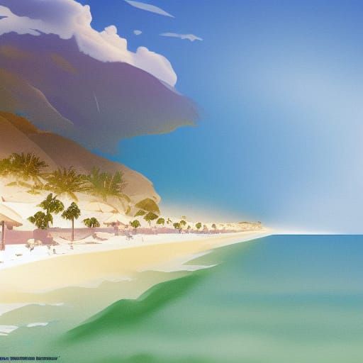 malibu AI Generated Artwork NightCafe Creator