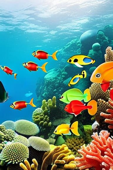 Life in the coral reefs