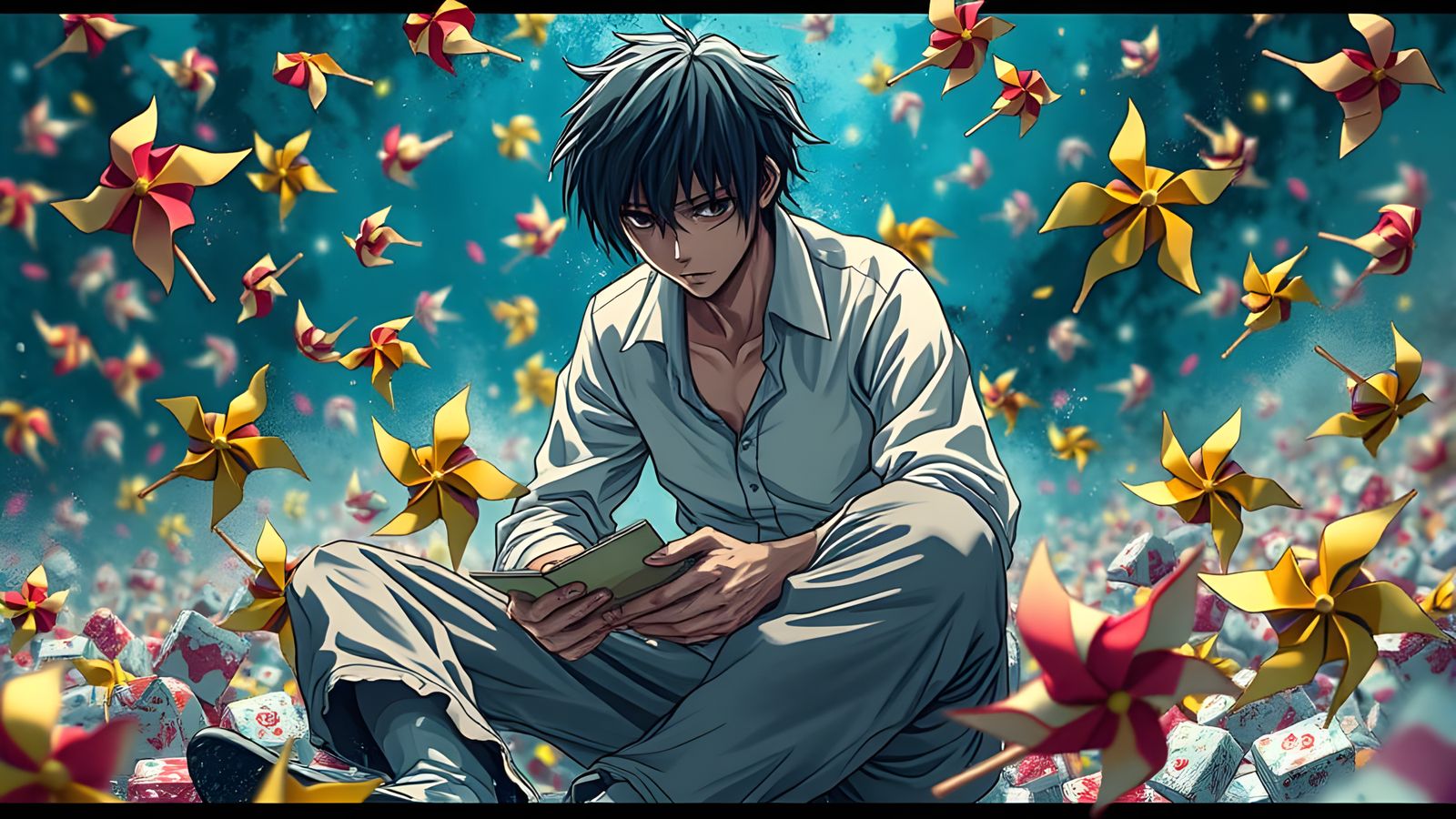 "L from Death Note"  by @Josh