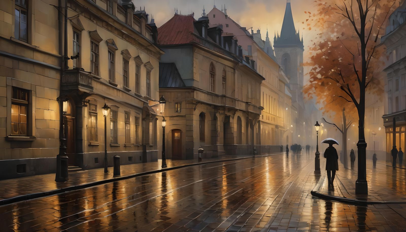Rain in Prague  by @Sig