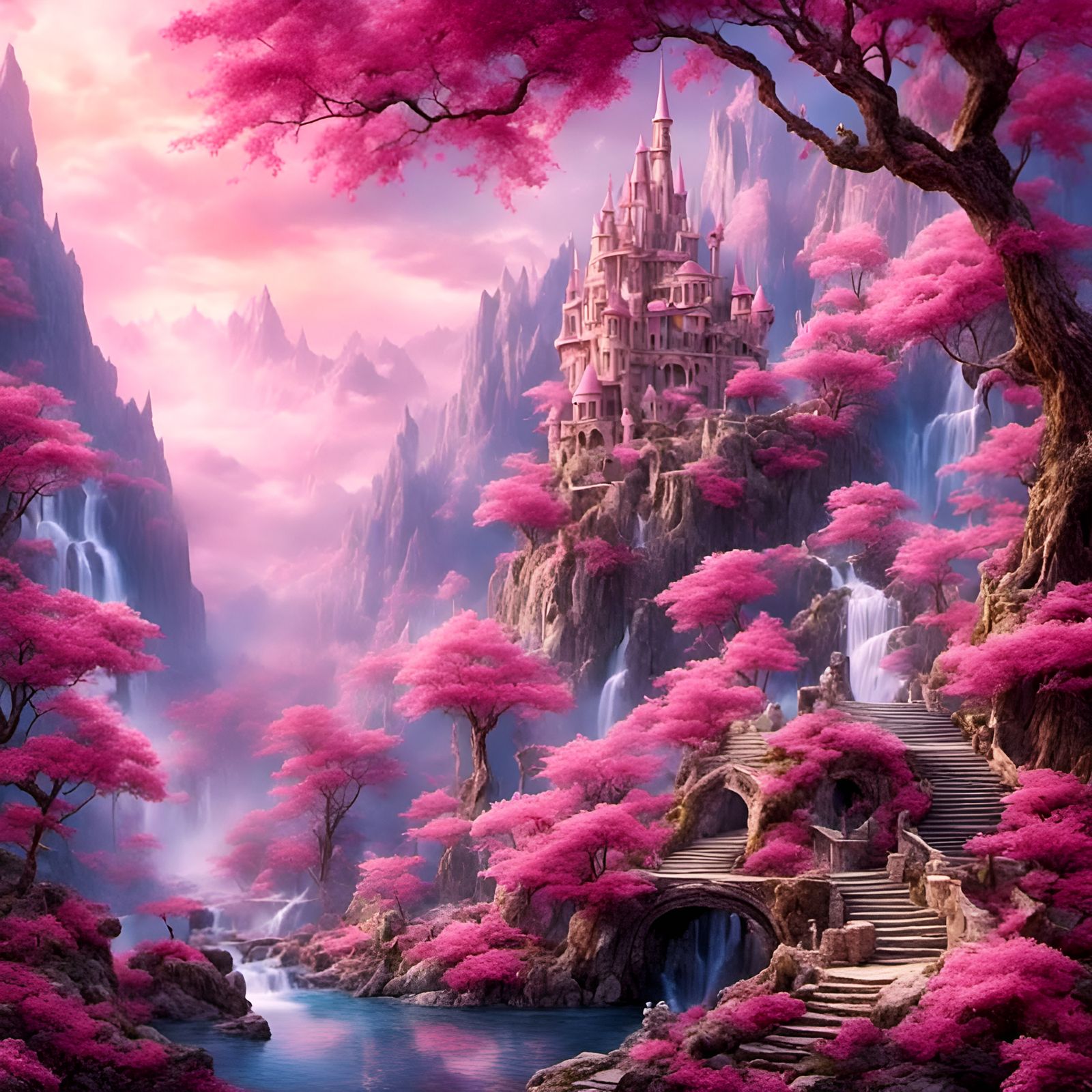 <lora:Pink Snow Catchall:1.0> Fantasy fairy