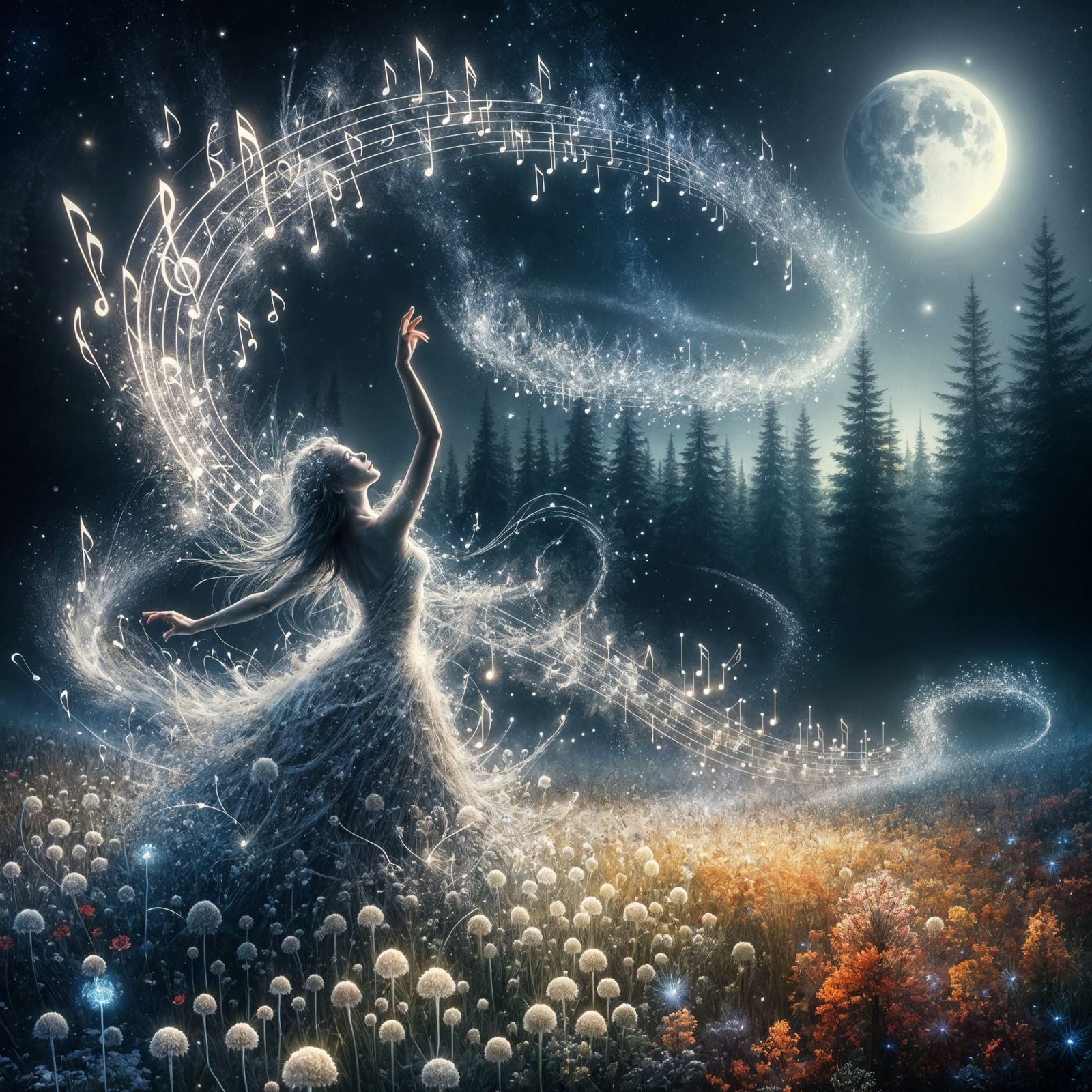 A Moonlit Melody  by @Artificial Artistry