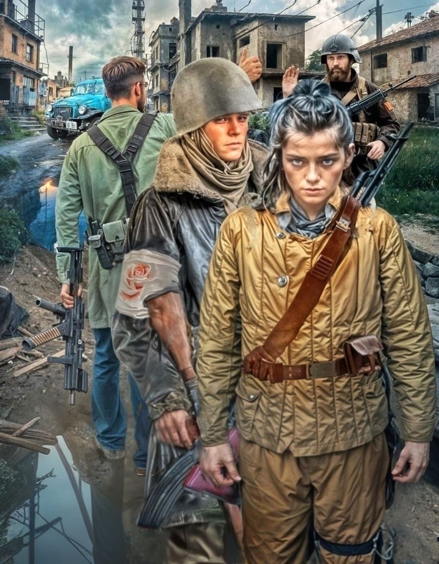 Dystopian town self defence team.