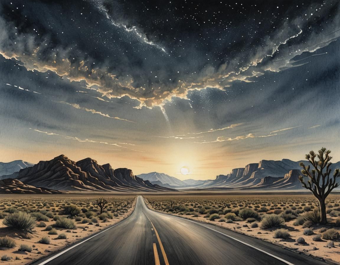 On a dark desert highway