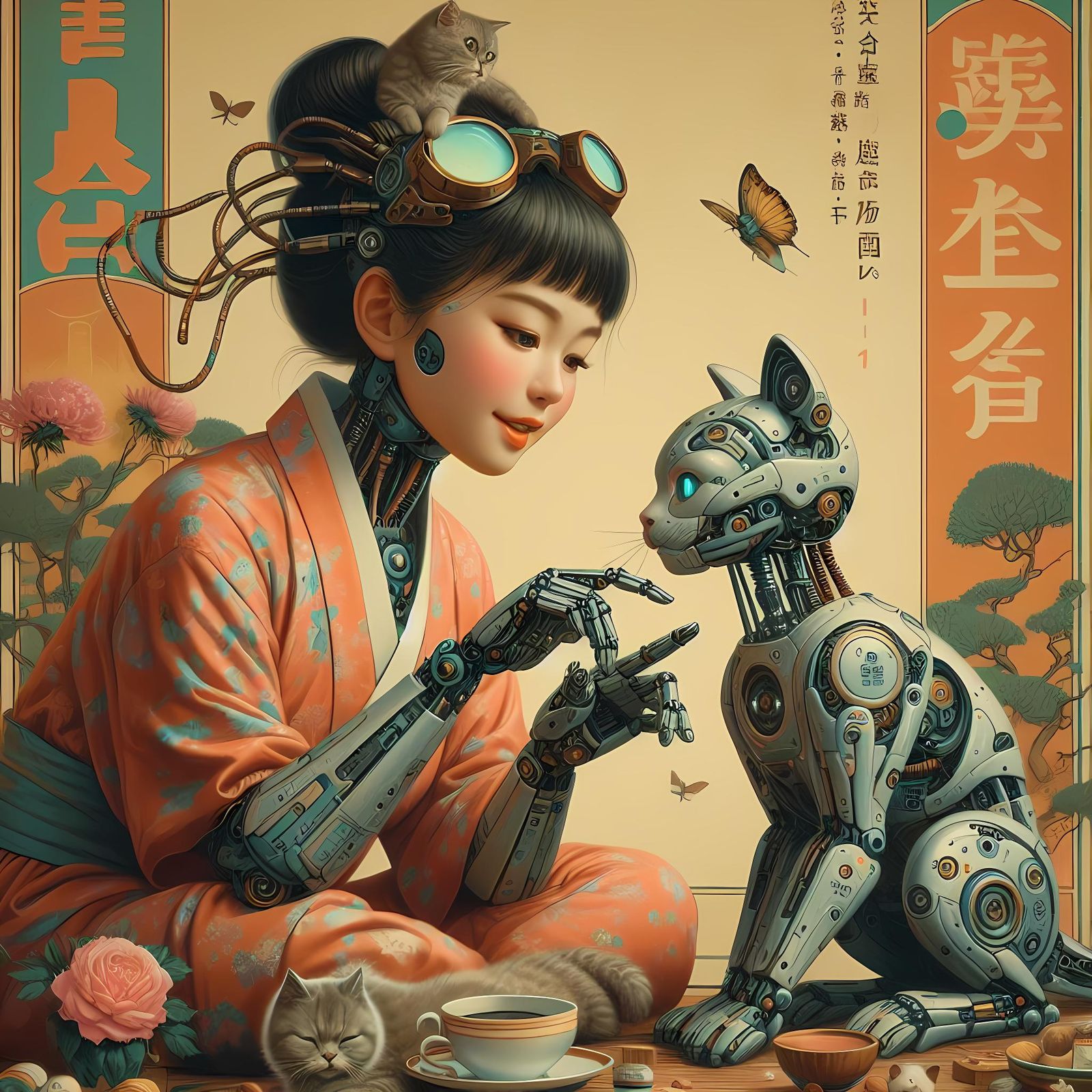 Japanese Pet Cyborg Cat Fantasy 🈷️🤖😼✨
