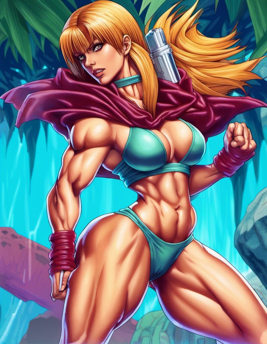 Female bodybuilder Juliette Bergmann as Krizalid From Video ...