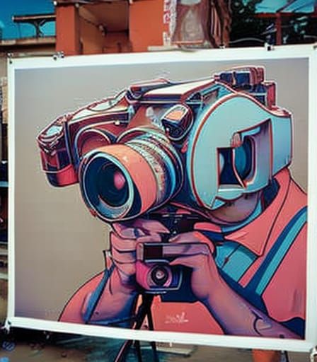 canon camera with wide lens. photographic camera parts. post...