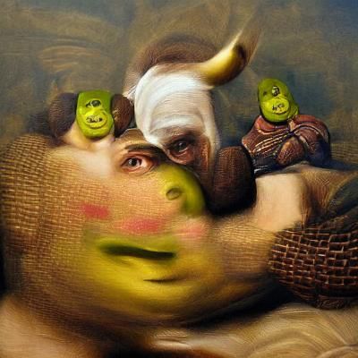Shrek renaissance painting