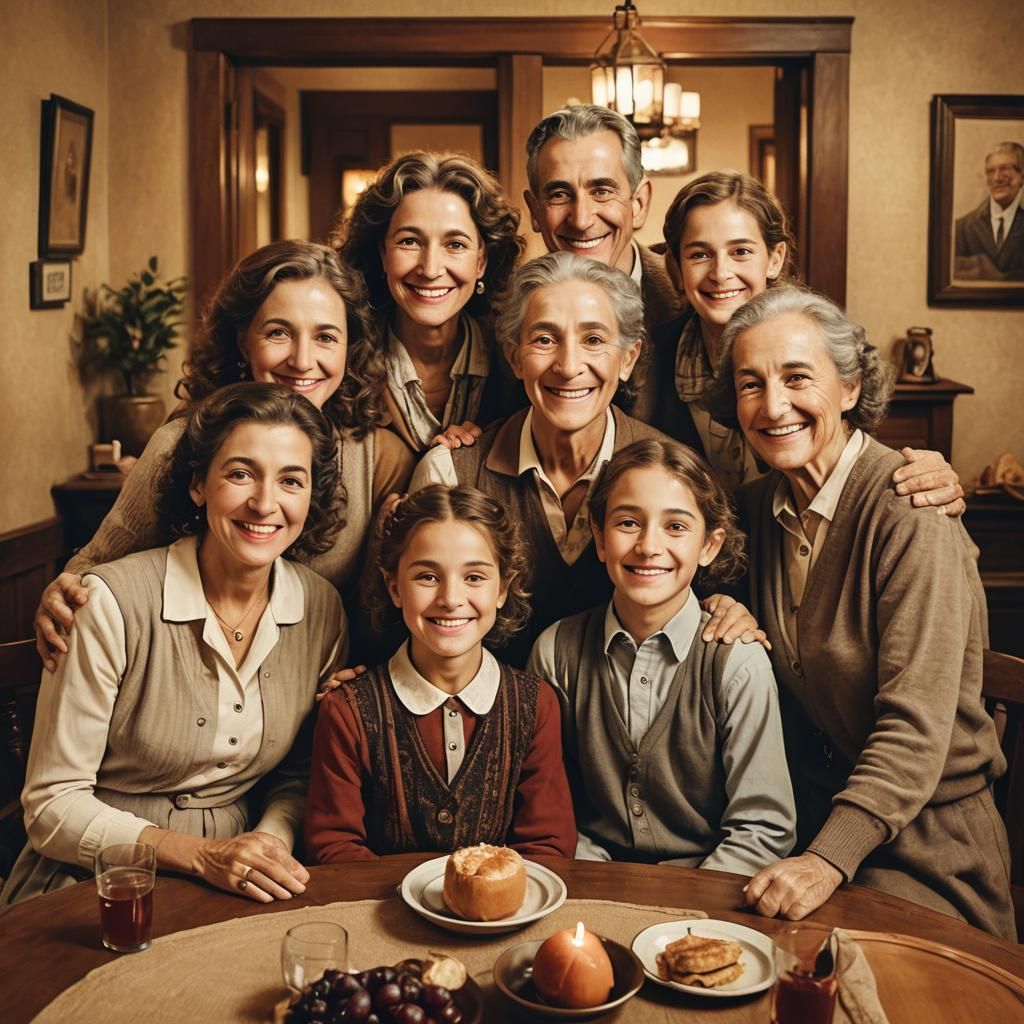 Heartwarming Family Reunion in Rockwell Style