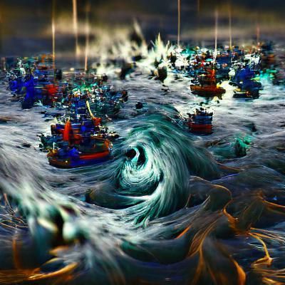 Turbulent Sea of Chaos 