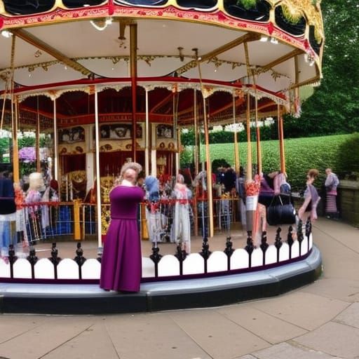 Victorian Carousel in York  by @Edison Trent