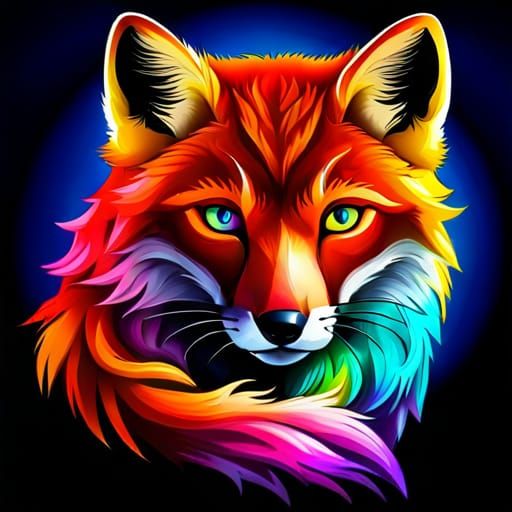 midnight fox - AI Generated Artwork - NightCafe Creator