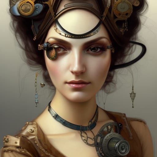 Steampunk woman