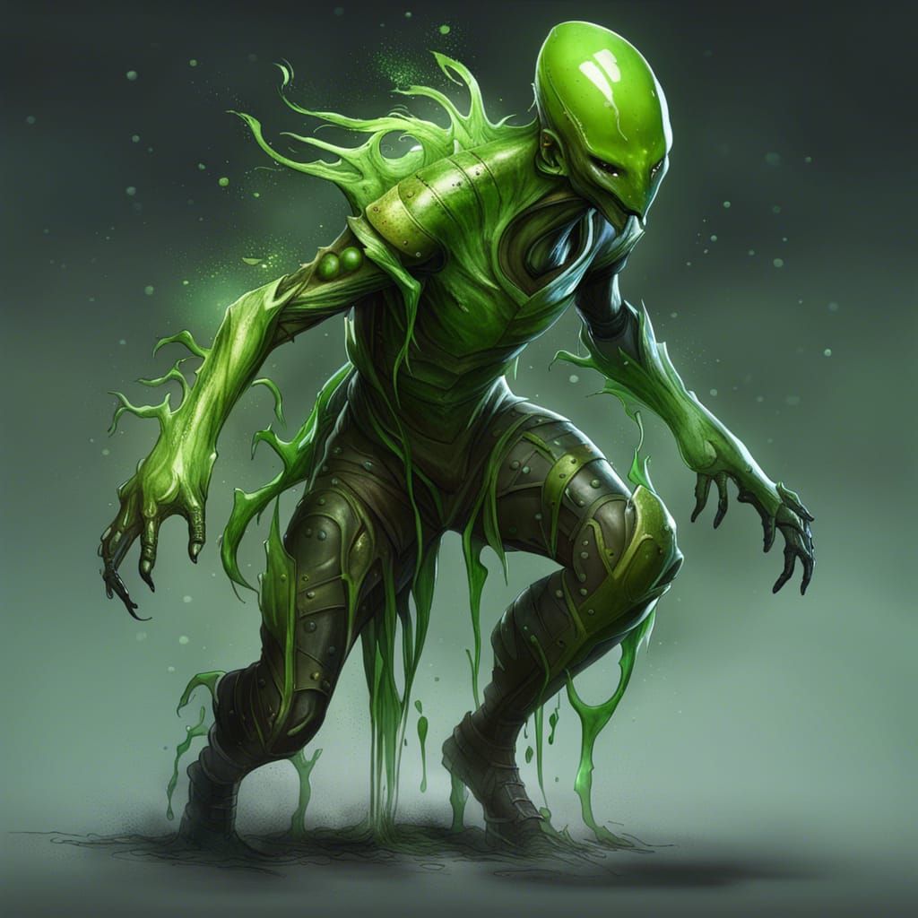 Race: Plasmoid a semi-translucent, slime-based humanoid crea...