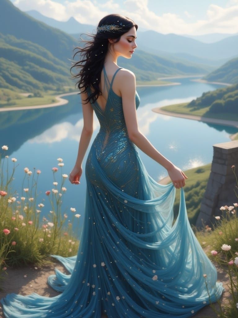 Fae woman of the bird flock  