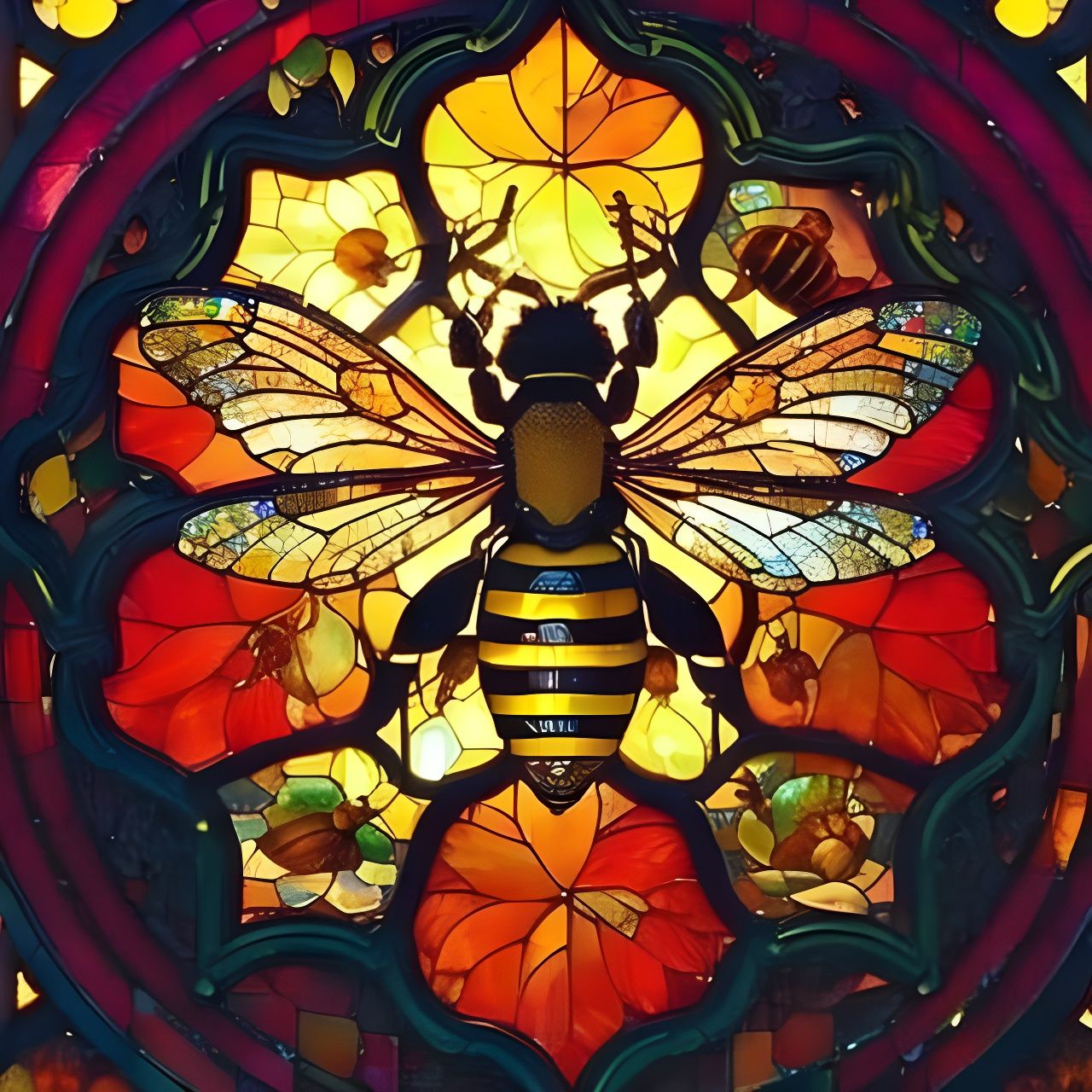 Stained Honeybee