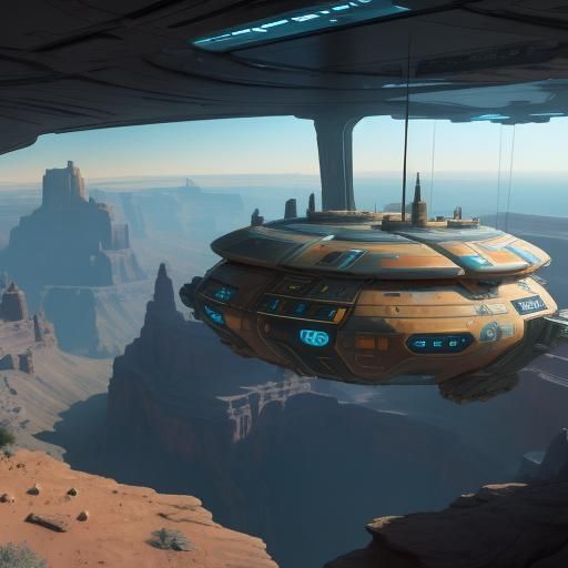 Mars colony in canyons: I love Sci Fi